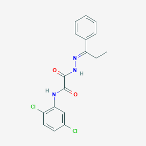 Acetamide, N-(2,5-dichlorophenyl)-2-oxo-2-[N2-(1-phenylpropyliden)hydrazino]-