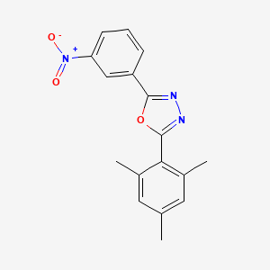 2-(3-Nitrophenyl)-5-(2,4,6-trimethylphenyl)-1,3,4-oxadiazole