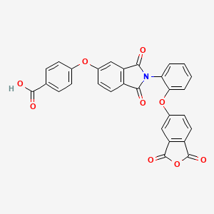 4-[(2-{2-[(1,3-dioxo-1,3-dihydro-2-benzofuran-5-yl)oxy]phenyl}-1,3-dioxo-2,3-dihydro-1H-isoindol-5-yl)oxy]benzoic acid