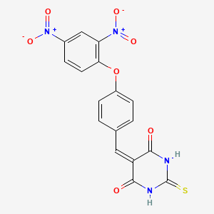 5-[4-(2,4-dinitrophenoxy)benzylidene]-2-thioxodihydropyrimidine-4,6(1H,5H)-dione