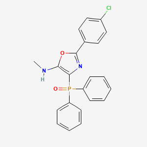 molecular formula C22H18ClN2O2P B15009961 2-(4-chlorophenyl)-4-(diphenylphosphoryl)-N-methyl-1,3-oxazol-5-amine 