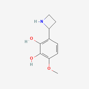 molecular formula C10H13NO3 B1500998 3-(Azetidin-2-yl)-6-methoxybenzene-1,2-diol 