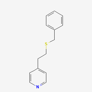 molecular formula C14H15NS B15009996 4-(2-(Benzylthio)ethyl)pyridine 