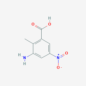 molecular formula C8H8N2O4 B1501000 3-Amino-2-methyl-5-nitrobenzoic acid CAS No. 89977-11-7