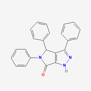 3,4,5-triphenyl-4,5-dihydropyrrolo[3,4-c]pyrazol-6(2H)-one