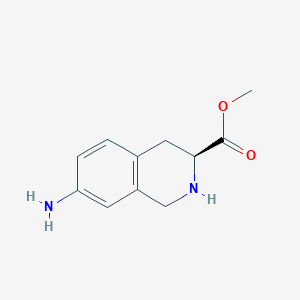 molecular formula C11H14N2O2 B1501006 (S)-methyl 7-amino-1,2,3,4-tetrahydroisoquinoline-3-carboxylate 