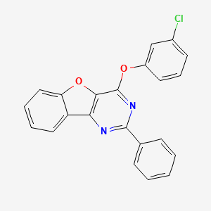 4-(3-Chlorophenoxy)-2-phenyl[1]benzofuro[3,2-d]pyrimidine