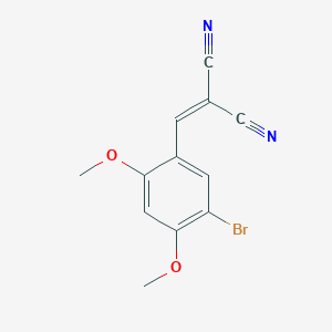 2-[(5-Bromo-2,4-dimethoxyphenyl)methylidene]propanedinitrile