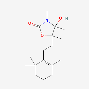 molecular formula C17H29NO3 B15010122 4-Hydroxy-3,4,5-trimethyl-5-[2-(2,6,6-trimethylcyclohex-1-en-1-yl)ethyl]-1,3-oxazolidin-2-one 