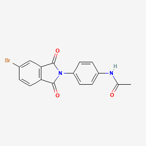 N-[4-(5-bromo-1,3-dioxo-1,3-dihydro-2H-isoindol-2-yl)phenyl]acetamide