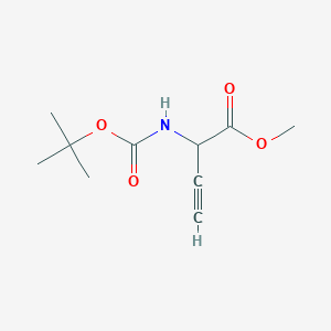 molecular formula C10H15NO4 B1501024 2-[[(1,1-dimethylethoxy)carbonyl]amino]-3-Butynoic acid methyl ester 