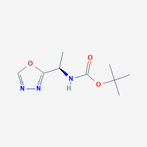 molecular formula C9H15N3O3 B1501027 (R)-tert-Butyl (1-(1,3,4-oxadiazol-2-yl)ethyl)carbamate 