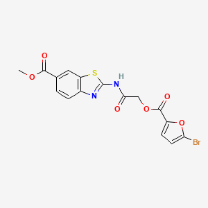 2-[2-(5-Bromo-furan-2-carbonyloxy)-acetylamino]-benzothiazole-6-carboxylic acid methyl ester