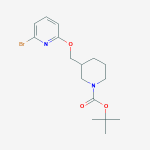 molecular formula C16H23BrN2O3 B1501040 tert-Butyl 3-(((6-bromopyridin-2-yl)oxy)methyl)piperidine-1-carboxylate CAS No. 1065484-40-3