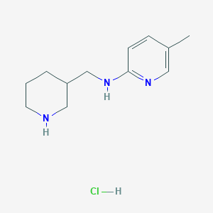 molecular formula C12H20ClN3 B1501043 5-methyl-N-(piperidin-3-ylmethyl)pyridin-2-amine hydrochloride CAS No. 1185312-77-9
