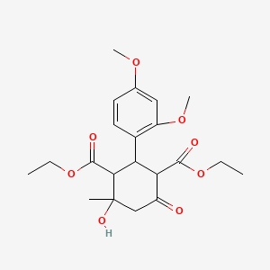 Diethyl 2-(2,4-dimethoxyphenyl)-4-hydroxy-4-methyl-6-oxocyclohexane-1,3-dicarboxylate