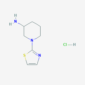 molecular formula C8H14ClN3S B1501046 1-(Thiazol-2-yl)piperidin-3-amine hydrochloride CAS No. 1185309-72-1