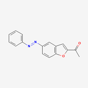 1-{5-[(E)-phenyldiazenyl]-1-benzofuran-2-yl}ethanone