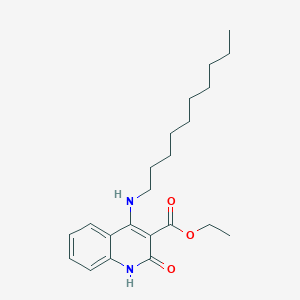 Ethyl 4-(decylamino)-2-oxo-1,2-dihydroquinoline-3-carboxylate