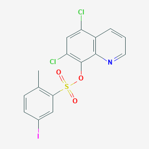 5,7-Dichloroquinolin-8-yl 5-iodo-2-methylbenzenesulfonate