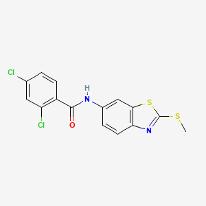 2,4-dichloro-N-[2-(methylsulfanyl)-1,3-benzothiazol-6-yl]benzamide