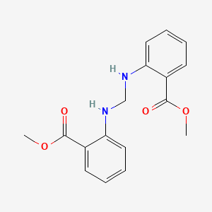 molecular formula C17H18N2O4 B15010492 Benzoic acid, 2-(2-methoxycarbonylphenylaminomethylamino)-, methyl ester 