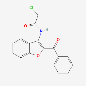 molecular formula C17H12ClNO3 B15010505 N-(2-Benzoyl-1-benzofuran-3-yl)-2-chloroacetamide 