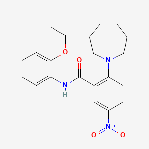 2-(azepan-1-yl)-N-(2-ethoxyphenyl)-5-nitrobenzamide