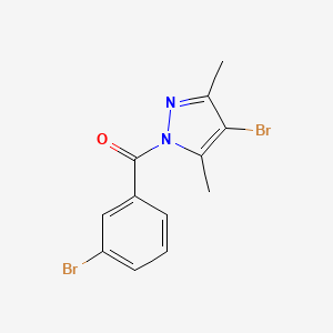 (4-bromo-3,5-dimethyl-1H-pyrazol-1-yl)(3-bromophenyl)methanone