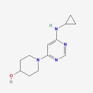 molecular formula C12H18N4O B1501058 1-(6-(Cyclopropylamino)pyrimidin-4-yl)piperidin-4-ol CAS No. 1146080-66-1