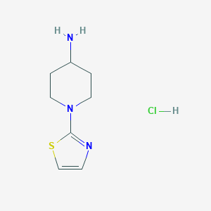 molecular formula C8H14ClN3S B1501059 1-Thiazol-2-yl-piperidin-4-ylamine hydrochloride CAS No. 1185319-77-0