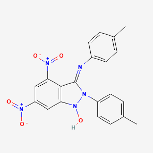 N,2-bis(4-methylphenyl)-4,6-dinitro-2H-indazol-3-amine 1-oxide