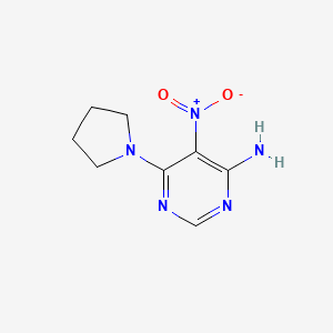 5-Nitro-6-(pyrrolidin-1-yl)pyrimidin-4-amine