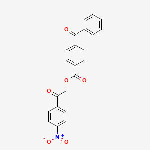 2-(4-Nitrophenyl)-2-oxoethyl 4-(phenylcarbonyl)benzoate