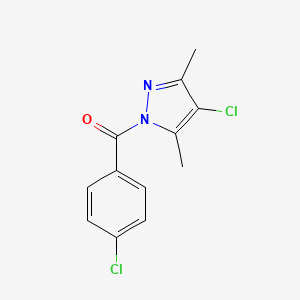 (4-chloro-3,5-dimethyl-1H-pyrazol-1-yl)(4-chlorophenyl)methanone