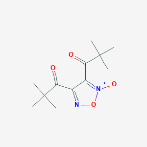 molecular formula C12H18N2O4 B15010703 3,4-Bis(pivaloyl)furoxan 