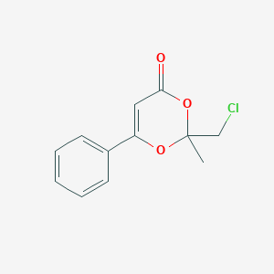 2-(chloromethyl)-2-methyl-6-phenyl-4H-1,3-dioxin-4-one