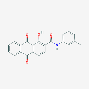 1-hydroxy-N-(3-methylphenyl)-9,10-dioxo-9,10-dihydroanthracene-2-carboxamide