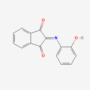 molecular formula C15H9NO3 B15010725 2-[(2-hydroxyphenyl)imino]-1H-indene-1,3(2H)-dione 