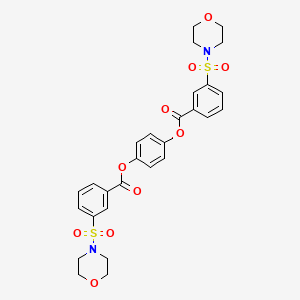 Benzene-1,4-diyl bis[3-(morpholin-4-ylsulfonyl)benzoate]