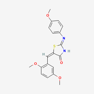 4(5H)-Thiazolone, 5-[(2,5-dimethoxyphenyl)methylene]-2-[(4-methoxyphenyl)amino]-