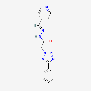 molecular formula C15H13N7O B15010832 2-(5-phenyl-2H-tetrazol-2-yl)-N'-[(E)-pyridin-4-ylmethylidene]acetohydrazide 