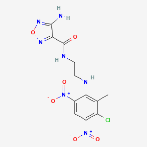 4-amino-N-{2-[(3-chloro-2-methyl-4,6-dinitrophenyl)amino]ethyl}-1,2,5-oxadiazole-3-carboxamide