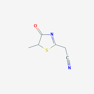 2-(5-Methyl-4-oxo-1,3-thiazol-2-yl)acetonitrile
