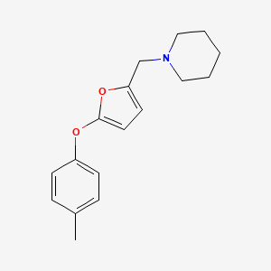 1-{[5-(4-Methylphenoxy)furan-2-yl]methyl}piperidine