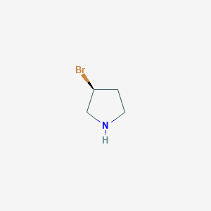 molecular formula C4H8BrN B1501090 (S)-3-Bromopyrrolidine CAS No. 99520-93-1