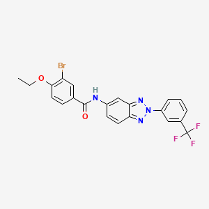 3-bromo-4-ethoxy-N-{2-[3-(trifluoromethyl)phenyl]-2H-benzotriazol-5-yl}benzamide