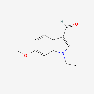 molecular formula C12H13NO2 B1501093 1-ethyl-6-methoxy-1H-indole-3-carbaldehyde 
