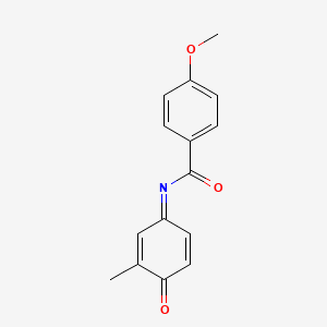 4-methoxy-N-[(1Z)-3-methyl-4-oxocyclohexa-2,5-dien-1-ylidene]benzamide