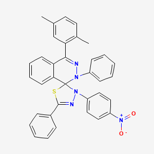 4-(2,5-dimethylphenyl)-3'-(4-nitrophenyl)-2,5'-diphenyl-2H,3'H-spiro[phthalazine-1,2'-[1,3,4]thiadiazole]